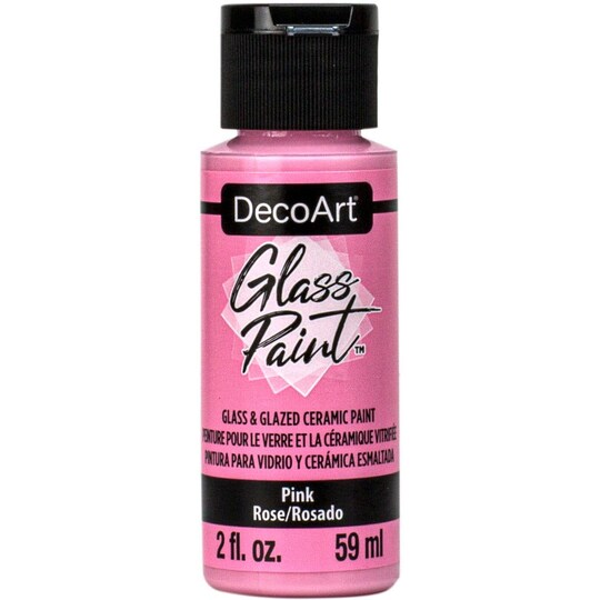 DecoArt Opaque Glass Paint, 2oz, Permanent Satin Paint for Glass, Mirrors & Glazed Ceramics